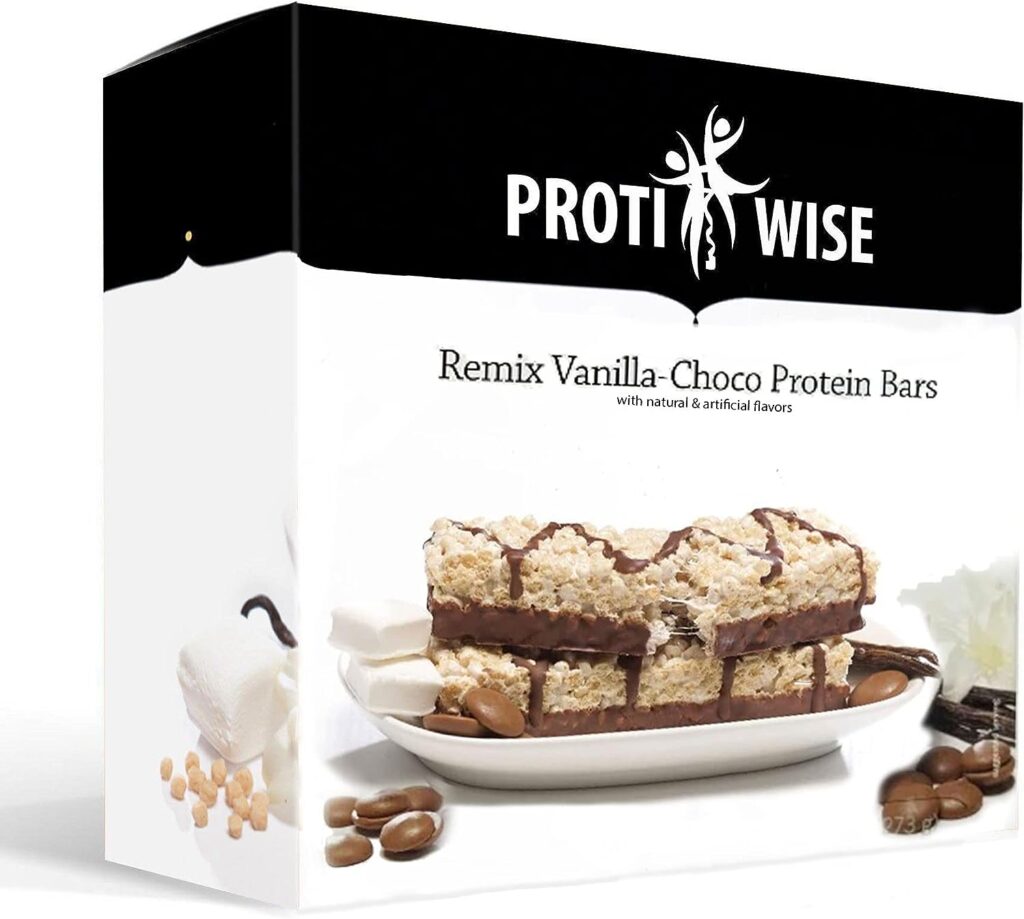 ProtiWise – High Protein 15g Bar | 7/Box | Weight Loss, Diet, KETO Friendly, Hunger Control, Meal Replacement | Gluten Free, Low Fat, Low Sugar (Remix Vanilla-Choco)
